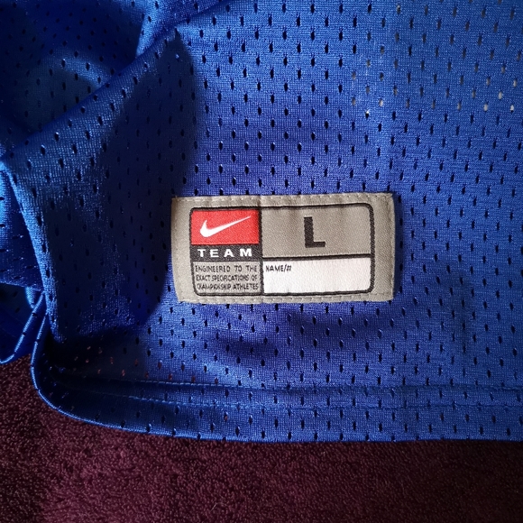 Boy Youth NIKE Football Jersey, Large, Blue, NWOT - Picture 3 of 4